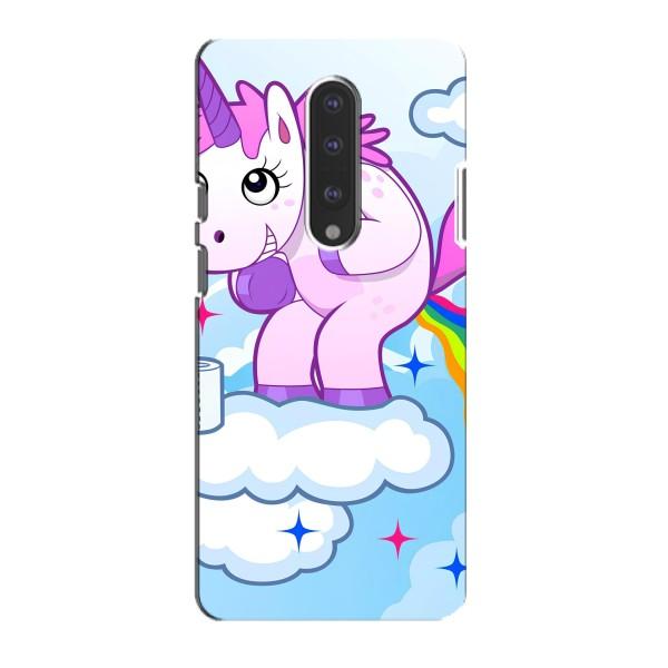Чехол Unicorn на OnePlus 7 – Радуга единорожка