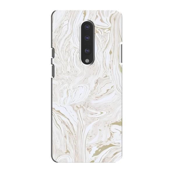 Мраморный чехол на OnePlus 7 (VPrint) – Белый мрамор