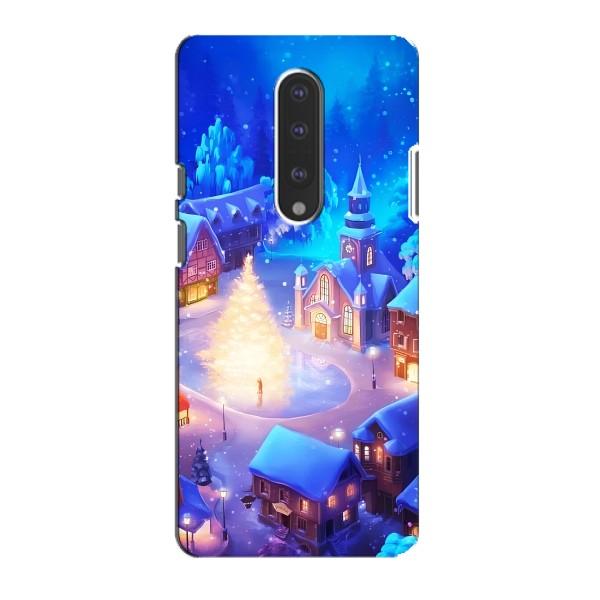 Рождественские Чехлы для OnePlus 7 (VPrint) – Рождественский город