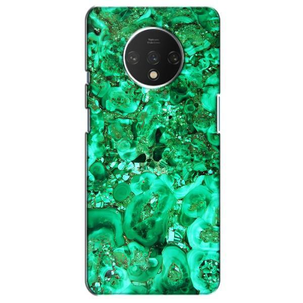 Мраморный чехол на OnePlus 7T (VPrint) – Салатный Мрамор
