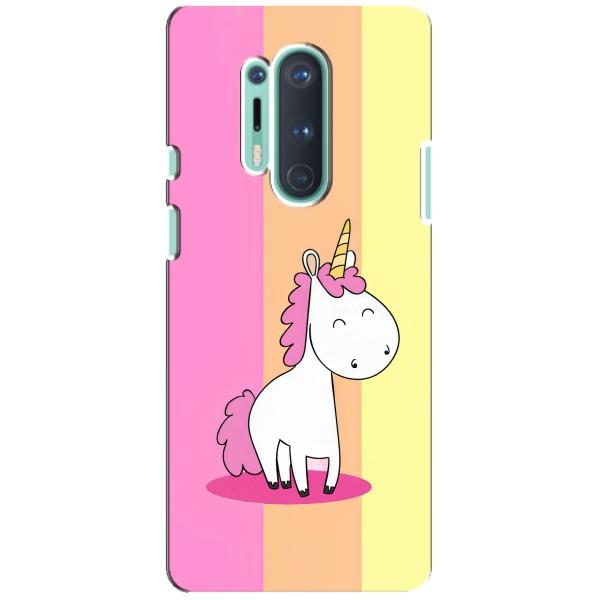 Чехол Unicorn на OnePlus 8 Pro – Радужный Единорог