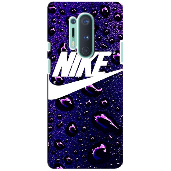 Чехол с логотипом Найк на OnePlus 8 Pro – Найк на фиолетовом