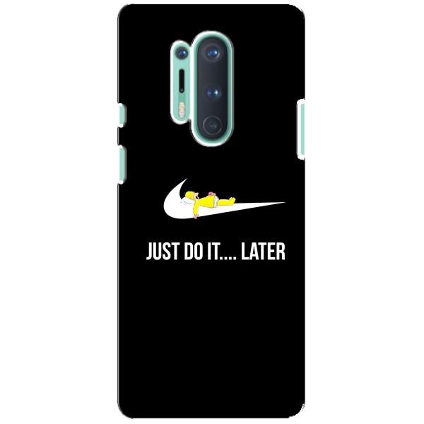 Чехол с логотипом Найк на OnePlus 8 Pro – Nike just do it