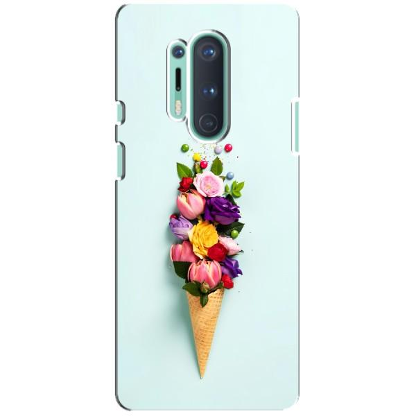 Чохли з тематикою "КВІТИ" на OnePlus 8 Pro – Квітка-морозиво