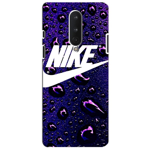 Чехол с логотипом Найк на OnePlus 8 – Найк на фиолетовом