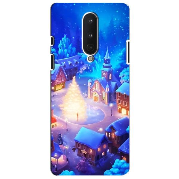 Різдвяні Чохли для OnePlus 8 (VPrint) – Різдвяне місто