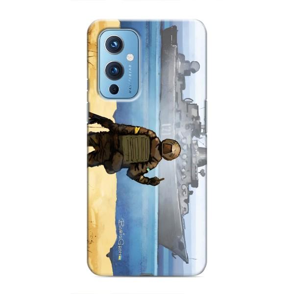 Чехол с принтом (Русский корабль...) для ВанПлас 9 (AlphaPrint) – Русский корабль