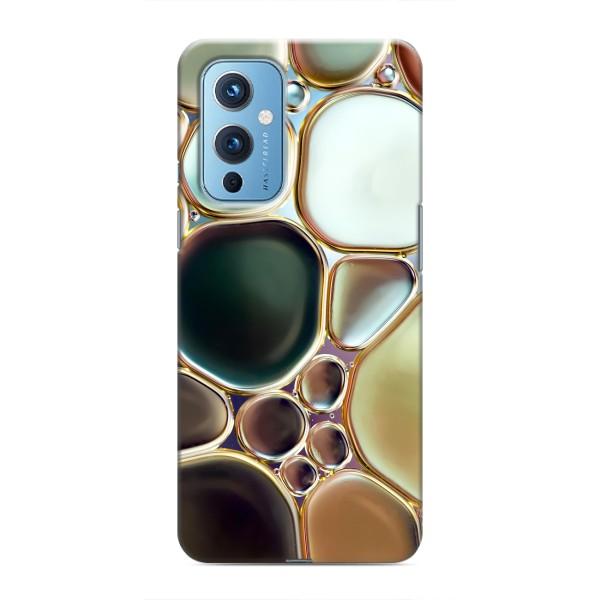 Мраморний чехол на OnePlus 9 (VPrint) – Радужний Мрамор