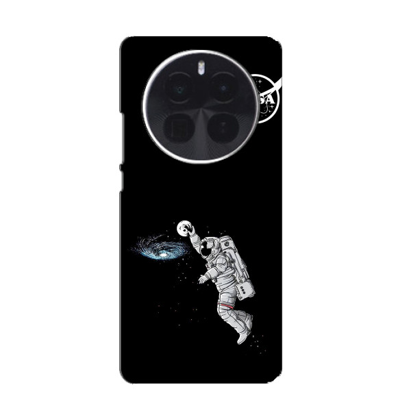 Силіконовый бампер з принтом "Наса" на OnePlus Ace 5 Pro – Космонавт баскетболіст