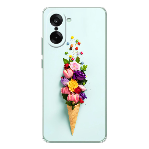 Чохли з тематикою "КВІТИ" на OnePlus Ace 5 Racing – Квітка-морозиво