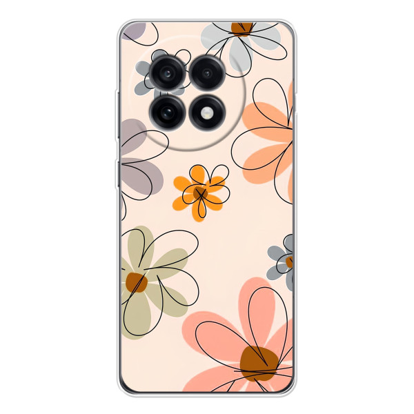Чохол з квітковим принтом на OnePlus Ace 5 – Кольорові квіти