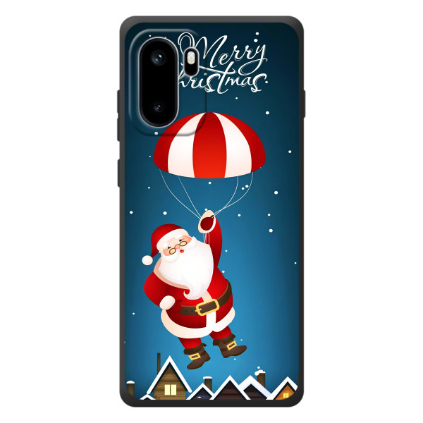 Чехол с зимним принтом для ОнПлэС Эйс 6 – Дед Мороз