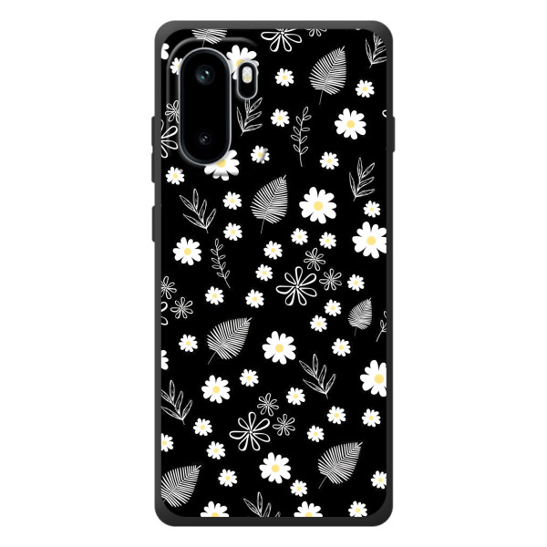 Чехлы с тематикой "ЦВЕТЫ" на OnePlus Ace 6 – цветение на чорном