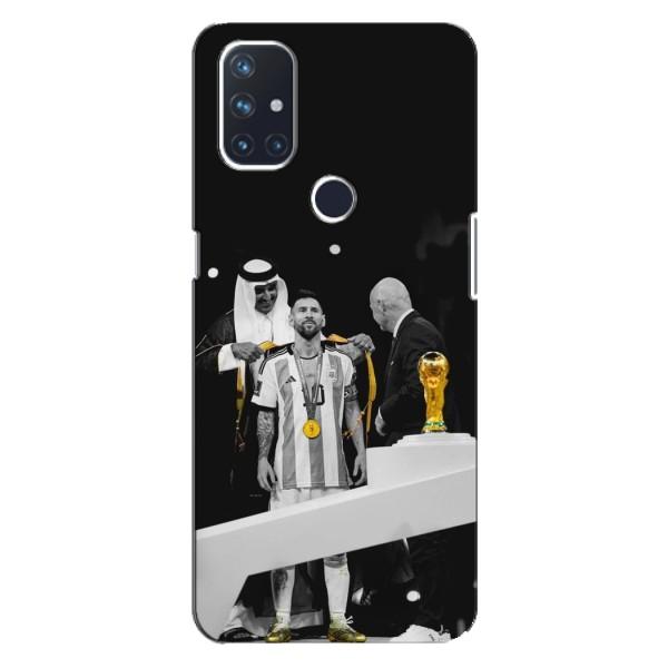 Чехлы для OnePlus Nord 10 5G (Leo чемпион) (AlphaPrint) – Месси в накидке