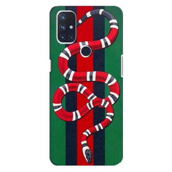 Чехлы ГУЧЧИ для ВанПлас Норд 10 (5G) (AlphaPrint) – Gucci змия