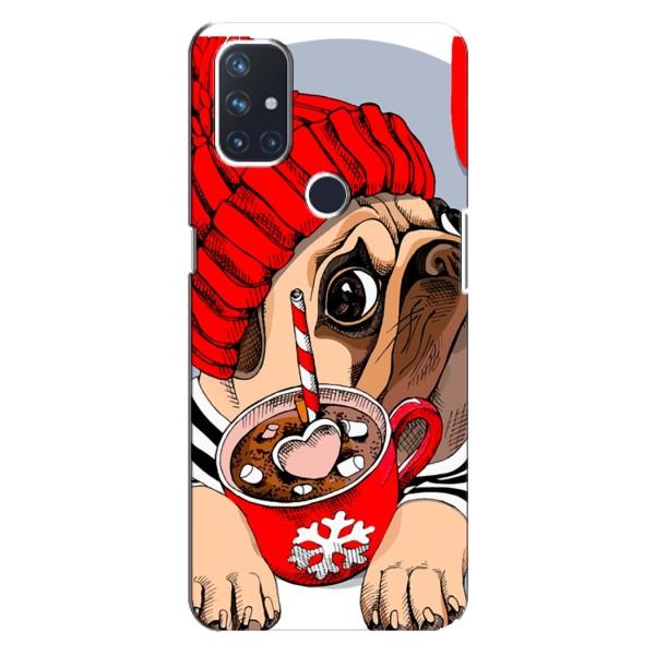 Чехлы с собаками для OnePlus Nord 10 5G (VPrint) – Собачка в шапке