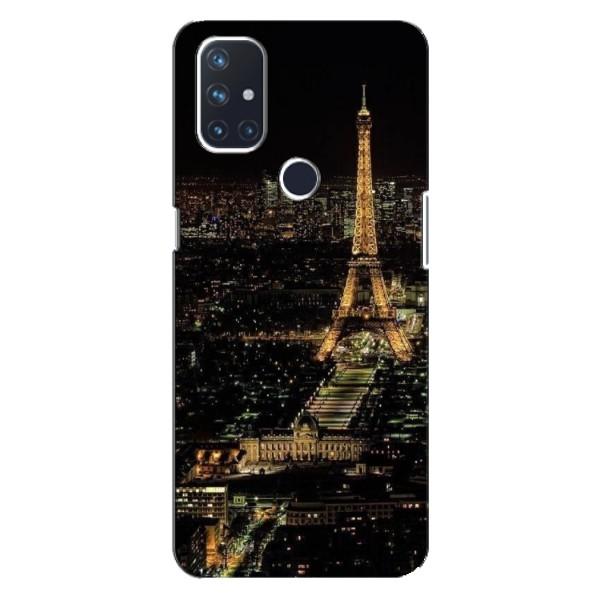 Чехол Эйфелева Башня для OnePlus Nord 10 5G - (AlphaPrint) – Ночной Париж