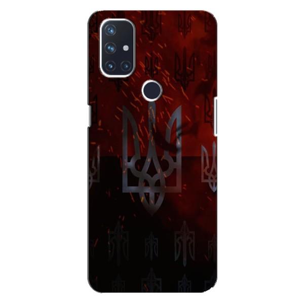 Украинские Чехлы для OnePlus Nord 10 5G с картинкой УПА (AlphaPrint) – ГЕРБ УПА