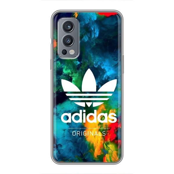 Чехлы Адидас для OnePlus Nord 2 (AlphaPrint) – Яркий Адидас