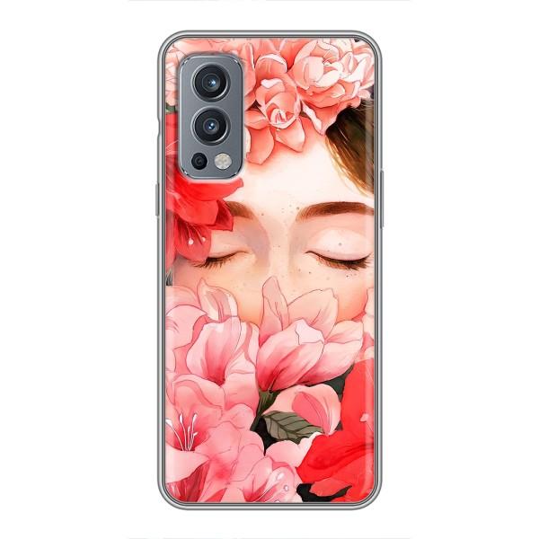 Чехлы (ART) Цветы на OnePlus Nord 2 (VPrint) – Глаза в цветах