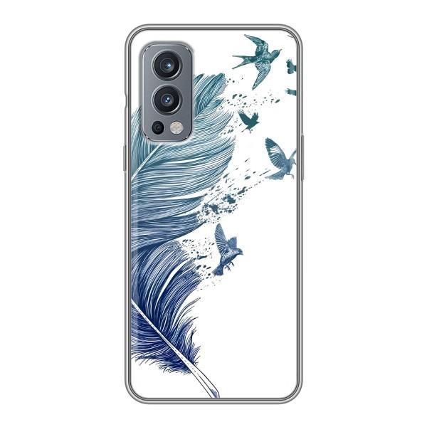 Чехол с картинкой (Стильные) для ВанПлас Норд 2 - (AlphaPrint) – Перышко