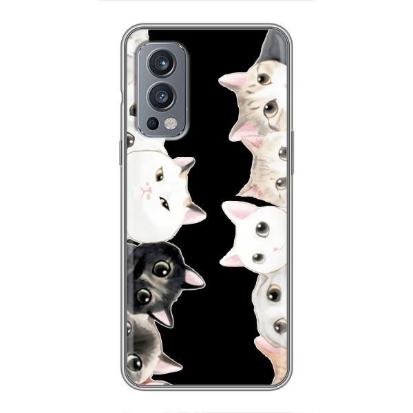 Чехол на ВанПлас Норд 2 с Котами (VPrint) – Взгляд котов