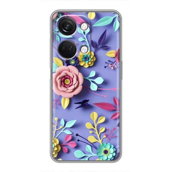Чехлы с Цветами для OnePlus Nord 3 5G (VPrint) – Цветочный дизайн
