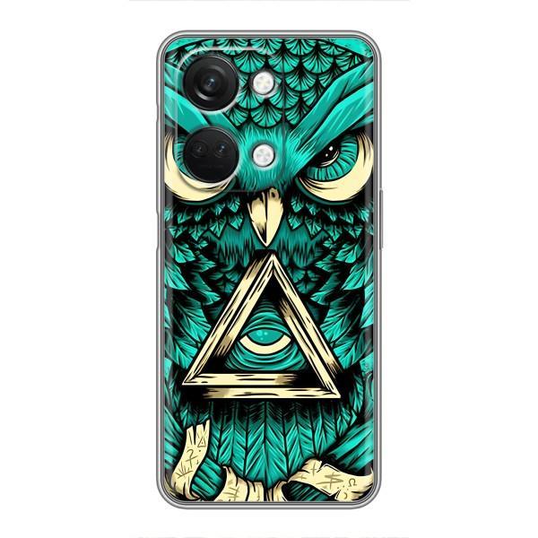 Чохол з пташками на OnePlus Nord 3 5G (VPrint) – Сова з оком