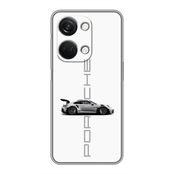 Чехол с авто Порше для OnePlus Nord 3 5G – белый Порше