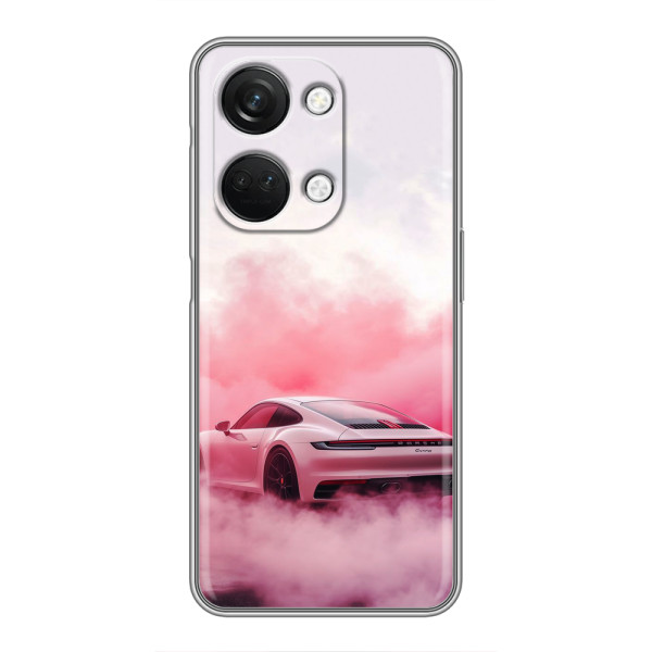 Чехол с авто Порше для OnePlus Nord 3 5G – Розовый Порше