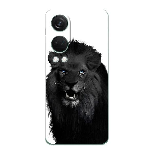 Чехлы с картинками животных OnePlus Nord 4 – Черный ЛЕВ