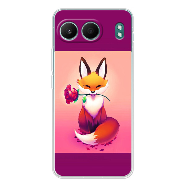 Чохли з картинкою Лисичка для OnePlus Nord 4 (VPrint) – Лиса з трояндою