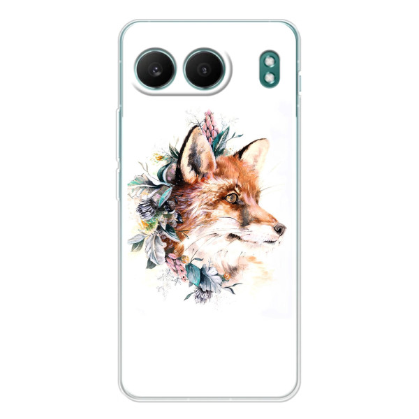Чохли з картинкою Лисичка для OnePlus Nord 4 (VPrint) – Лиса в квітах