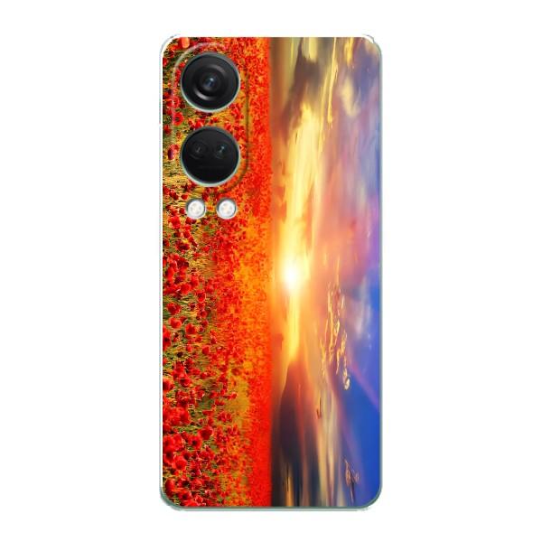 Чехол с картинкой (Стильные) для ВанПлас Норд 4 - (AlphaPrint) – Поле тюльпанов