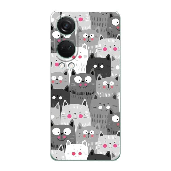 Чехлы с Котиками для OnePlus Nord 4 (VPrint) – Рисованные котики
