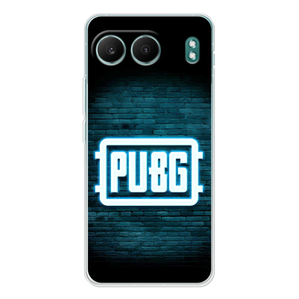 Чехол PUBG для ВанПлас Норд 4 (AlphaPrint) – Лого PUBG