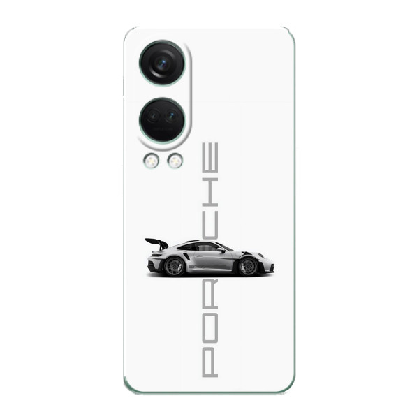 Чохол з авто Порше для OnePlus Nord 4 – білий порше