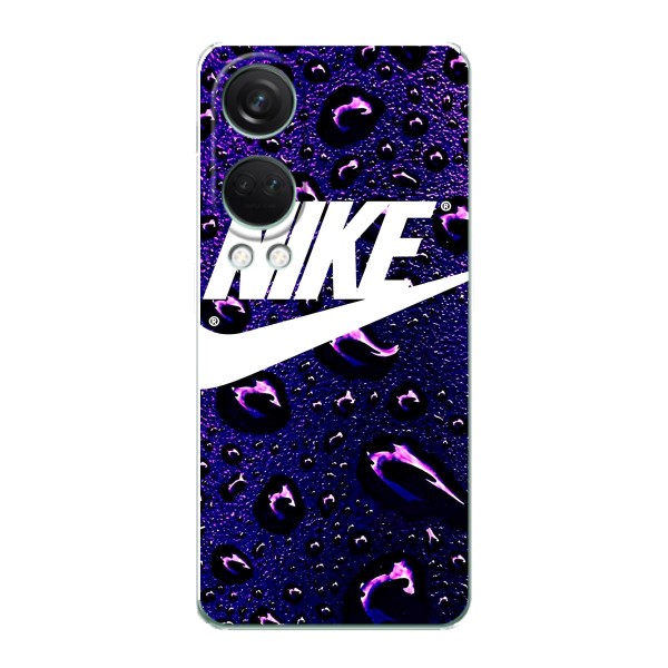 Чехол с логотипом Найк на OnePlus Nord 4 – Найк на фиолетовом