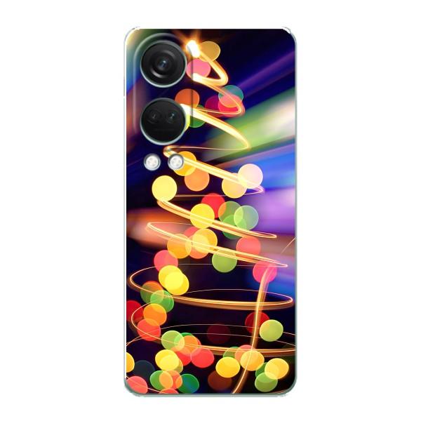 Новорічні Чохли для OnePlus НоРД 4 (VPrint) – Ялинка в огоньках