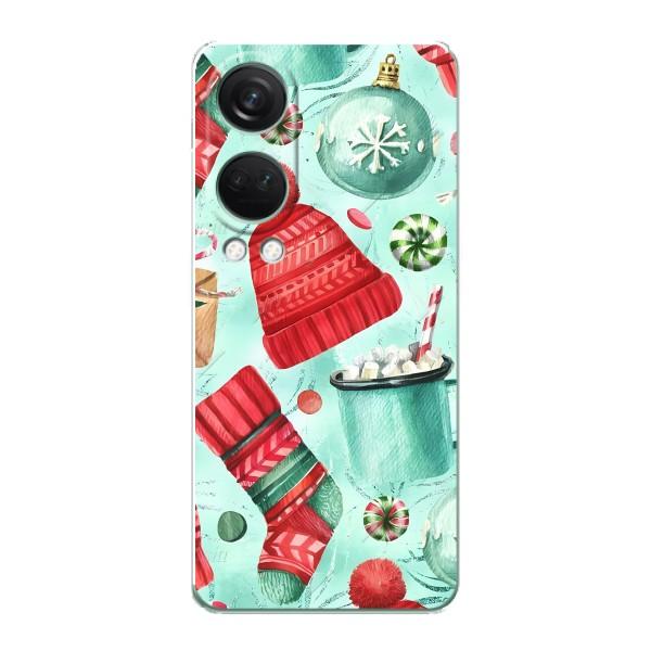 Новорічні Чохли для OnePlus НоРД 4 (VPrint) – Одяг НР