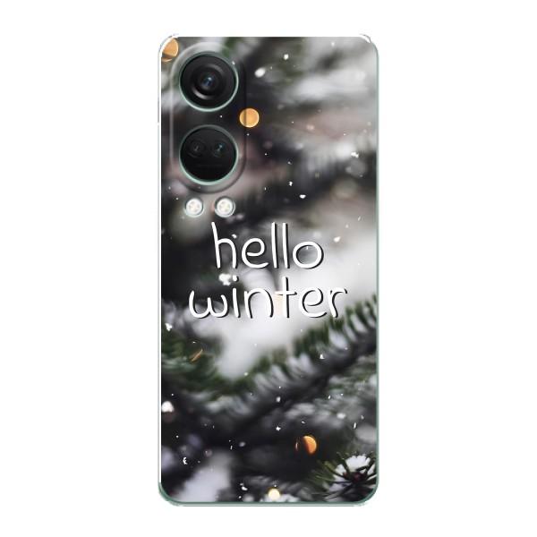 Новогодние, Праздничные Чехлы для OnePlus Nord 4 - 2024 год – Hello winter