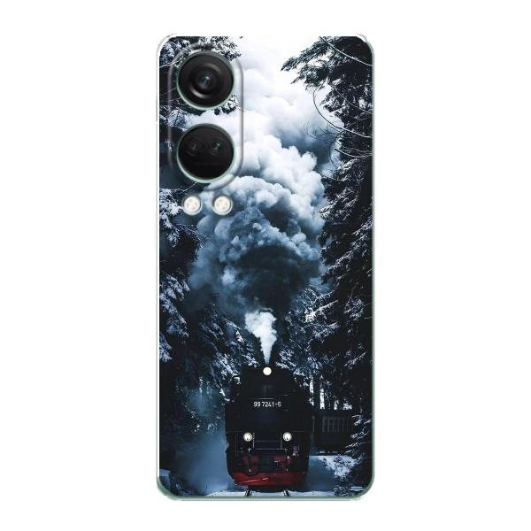 Новогодние, Праздничные Чехлы для OnePlus Nord 4 - 2024 год – Зимний поезд