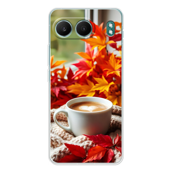 Чохол з унікальним дизайном 'Осінь з кавою' для OnePlus Nord 4 – Кофе та листя