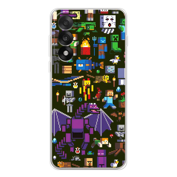 Чехол Майнкрафт на OnePlus Nord 5 (AlphaPrint) Minecraft – Коллаж Майнкрафт