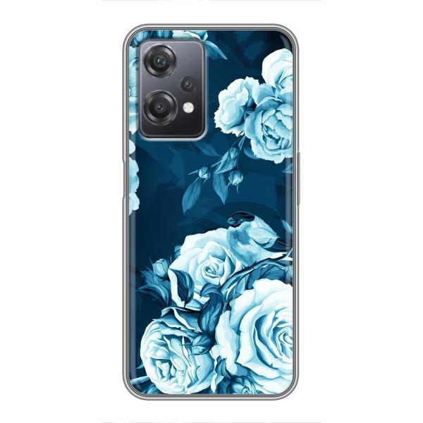 Чехлы (ART) Цветы на OnePlus Nord CE 2 (5G) (IV2201) (VPrint) – Голубые Бутоны