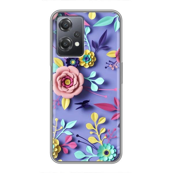 Чехлы с Цветами для OnePlus Nord CE 2 (5G) (IV2201) (VPrint) – Цветочный дизайн