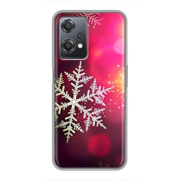 Новогодние Чехлы для ВанПлас Норд СЕ 2 5G (VPrint) – Снежинка