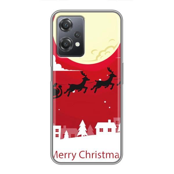 Рождественские Чехлы для OnePlus Nord CE 2 (5G) (IV2201) (VPrint) – Санта с оленями