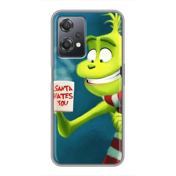 Рождественские Чехлы для OnePlus Nord CE 2 (5G) (IV2201) (VPrint) – Зеленый Гринч