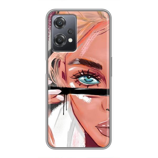 Силіконовый Чохол на OnePlus Nord CE 2 (5G) (IV2201) з картинкой Модных девушек – Дівчина та вії